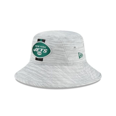 New York Jets Gorra | New Era Official NFL Training Stretch Bucket Hat Mexico - Verdes